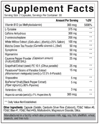 Condemned Labs Arsynist Fat Burner 60 Capsules