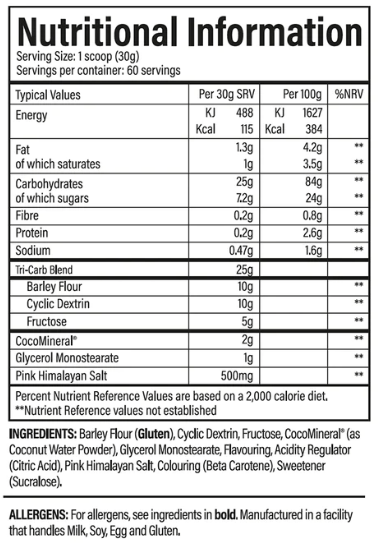 tbJP Sustain Intra Carb (60 Servings)
