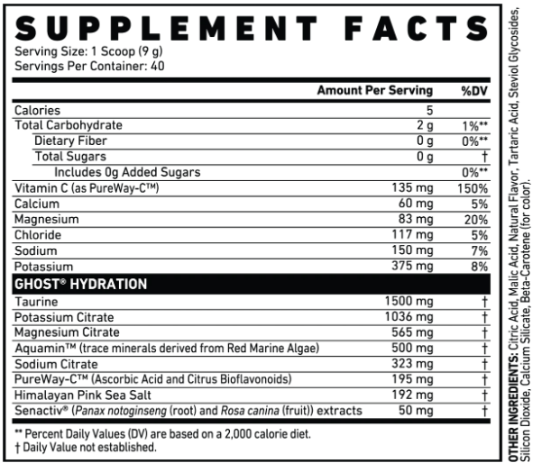 GHOST® Hydration (40 Servings)