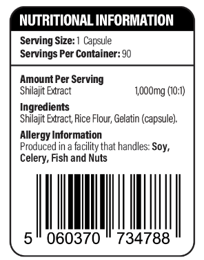 Pure Shilajit 1000mg (90 Servings)