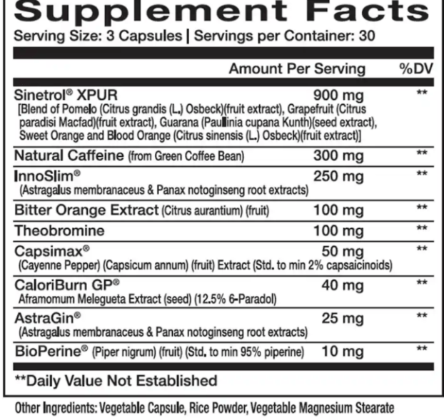 InnovaPharm Nova Burn 2.0 (30 Servings)