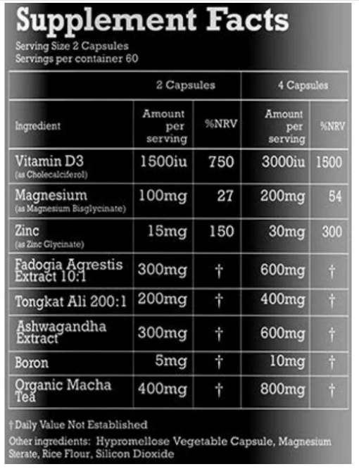 Pharma Grade Test (120 Capsules)