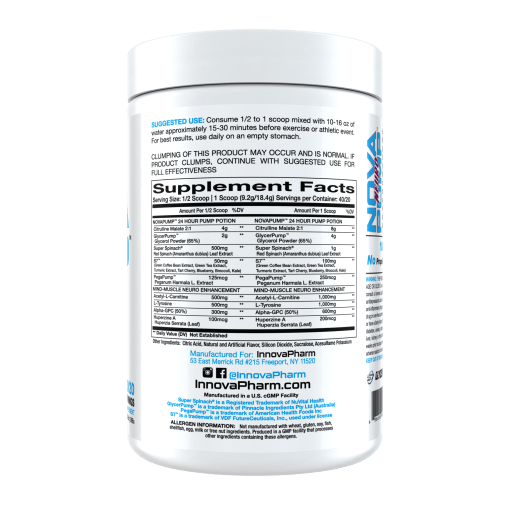 Nova Pump Neuro-InnovaPharm-Supplement Mad