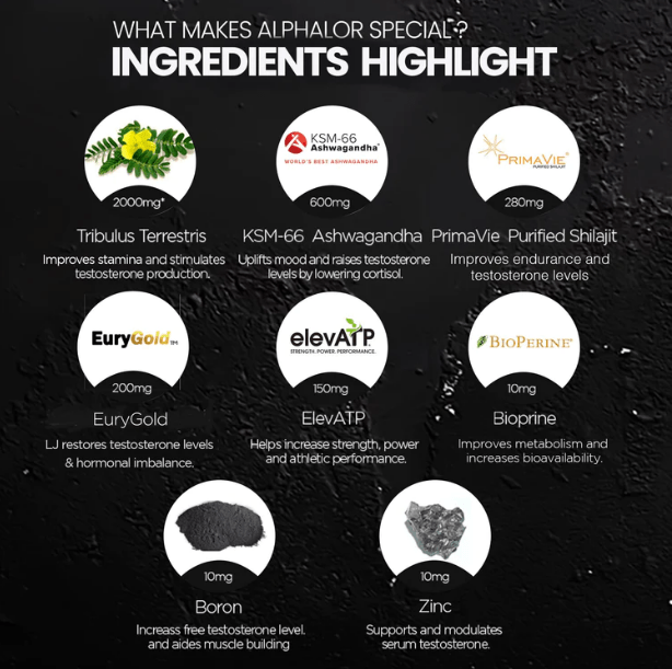 Alphalor Ultra Potent Test Support (30 Servings)