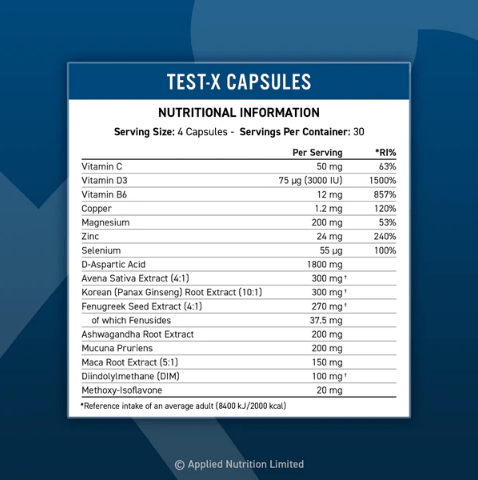 Test-X Testosterone Support (30 Servings)