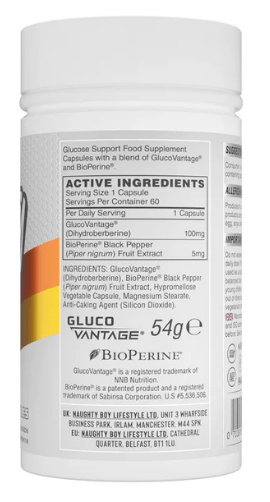 Naughty Boy Gluco-B Glucose Disposal Aid (60 Servings)