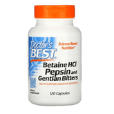 Betaine HCL Pepsin & Gentian Bitters (120 Caps)